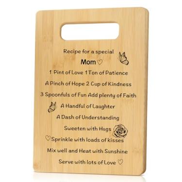Imagem de Ardusnpe Presentes de Dia das Mães para a Mãe - Presentes de Natal Dia dos Namorados Páscoa Aniversário para a Mãe - Tábua de cortar para mamãe