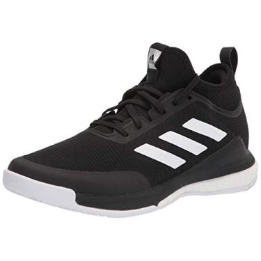 Imagem de adidas Tênis feminino Crazyflight Mid Indoor Court, Preto/branco/preto, 12