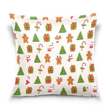Imagem de Burbuja Capas de almofada 45,7 x 45,7 cm, árvore de Natal de veludo macio, capa decorativa para sofá, sofá, sala de estar, quarto
