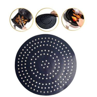 Imagem de Tapete Folha De Teflon Fritadeira Air Fryer Redondo 20 Cm - MR