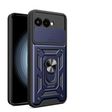 Imagem de Kukoufey Capa compatível com T-Mobile T Phone 3, com capa de lente de câmera deslizante compatível com capa protetora para celular T-Mobile Revvl 8 5G azul