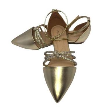 Imagem de Sapatilha Mariotta De Amarração Metalizada - 41008-Feminino