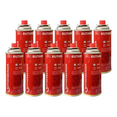 Imagem de 10 Gás Butano Maçarico Fogareiro Camping 220g Rothenberger