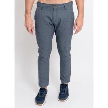 Imagem de Calça Sarja Aleatory Ajuste Lateral Marinho-Masculino