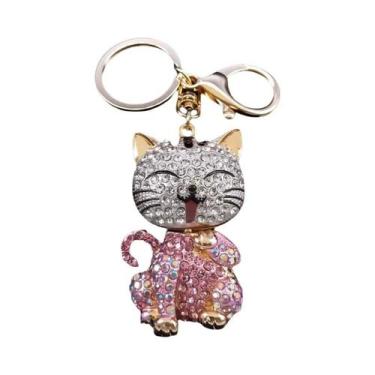 Imagem de Chaveiro De Urso De Cristal Colorido Em Liga Com Strass, Acessório De 