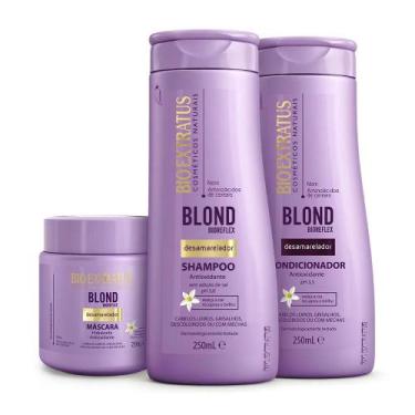 Imagem de Kit Bio Extratus Blond Bioreflex Shampoo, Condicionador e Máscara (250