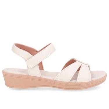 Imagem de Sandalia Usaflex Anabela Baixa Ref Ud04011 Branco 34