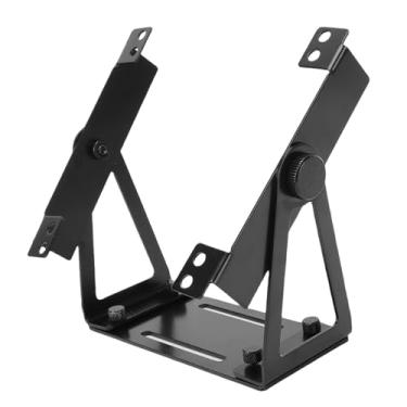 Imagem de VBESTLIFE Suporte de Ventilador Giratório de 360 ​​°, Suporte de Ventilador de Computador Multiuso Em Liga de Alumínio Com Slots de Montagem de Parafuso Pré-perfurados para Ventiladores de (Preta)