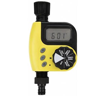 Imagem de Controlador de Timer Água Irrigação Eletrônico Programável Rega Automático com Display LCD Válvula Solenoide para Bico J
