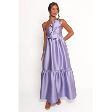 Imagem de Petal & Pup Vestido feminino Betina com laço frontal - lilás, Lilás, PP