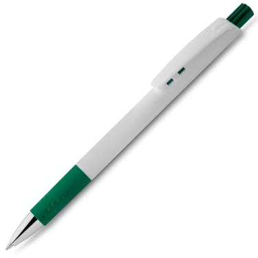 Imagem de Caneta Esferográfica Retrátil Executiva, Metal e Plástico, Escrita Azul, Acabamento Fosco, Grip Metálico, 0.7mm, Cilíndrica, Para Escrita Geral, 14cm (Verde 1)