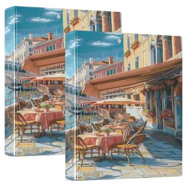 Imagem de Riverbank Cafe Binder 5 cm Prancheta de transferência de pasta resistente pacote com 2 materiais escolares