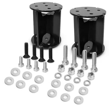 Imagem de KEIYSHOLCK Espaçador de elevação de bolsa de mola pneumática para a maioria dos kits de elevação de mola pneumática reto de 15 cm compatível com kits de suspensão de transporte aéreo Torque Firestone