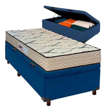 Imagem de Cama Box Bau + Colchão Solteiro D33 Maxsono Paropas