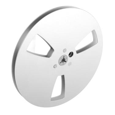 Imagem de Cryfokt Carretel de Fita Vazio de Liga de Alumínio de 7 Polegadas Com 3 Furos para Reprodutor de Fita Bobina a Bobina, Carretel de Captação de Gravação de Som Premium para Usuários Profissionais