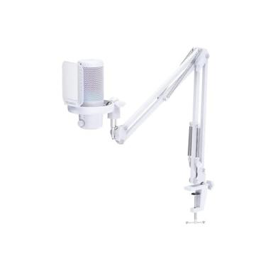 Imagem de FEELWORLD Microfone condensador VM1 USB para jogos – cancelamento de ruído, botão mudo, luz RGB para PC, PS4, PS5, podcast/YouTube/Twitch Streaming, chat online, gravação – Presente de acessórios para