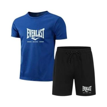 Imagem de Conjunto De Fitness Respirável Para Homens EVERLAST, Roupas Esportivas
