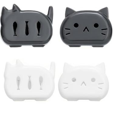 Imagem de 4 PCS Capas de escova de dente Tampa de cabeça, estojo de viagem de escova de dente, cabe escova de dente manual e elétrica para a família, tampa de escova de dente para caminhadas, (Style B)