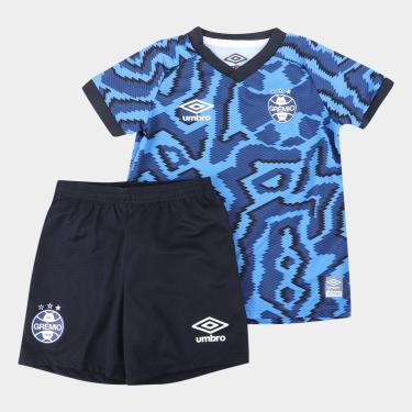 Imagem de Kit Grêmio Infantil III 21/22 s/n° Torcedor Umbro-Unissex