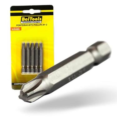 Imagem de Kit 5 Ponta Bit Phillips CV 50mm x 1/4 x N3 Beltools