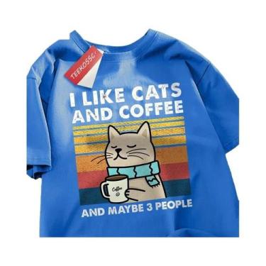 Imagem de Camiseta Unissex De Algodão Com Gola Redonda Estilo Hip Hop Solta - Me