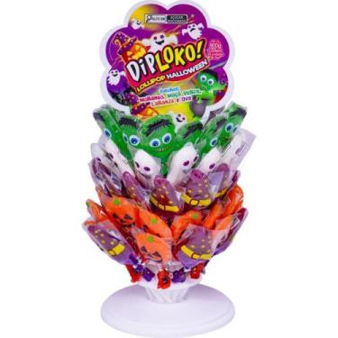 Imagem de Doce DIP Loko Lollipop Halloween Display com 60 Unidades Sortidas