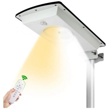 Imagem de Luminária Solar Externa 1300 Lumens a Prova d IP65 com 3 Modos de Iluminação, MALITUPY, Branco
