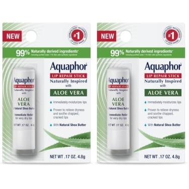 Imagem de Bastão reparador labial Aquaphor Aloe Vera, manteiga de karité, pacote