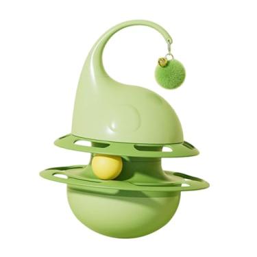 Imagem de Stgfyxgs Brinquedo Inteligente para Gatos com Sino, Bola E Dispensador de Petiscos – único, Versátil, Portátil E Fácil de Limpar, Verde