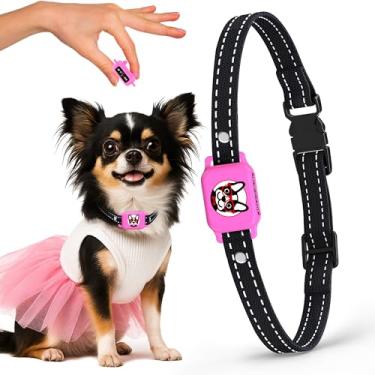 Imagem de Coleira de latido para cães pequenos de 2,3 a 6,8 kg com carregamento magnético – sem choque, 3 modos de bipe e vibração, 5 níveis de sensibilidade – Dispositivo antilatido de parada humana – Coleira