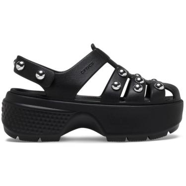 Imagem de Sandália Crocs Stomp Studded Fisherman Sandal Black-Feminino