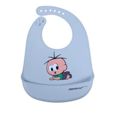 Imagem de Babador Impermeável de Silicone para Bebê 23 cm x 30 cm - Turma da Mon