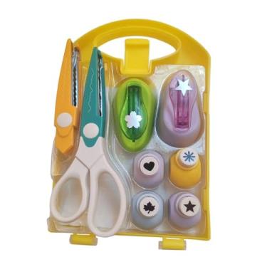 Imagem de Fiocias Conjunto de Furadores de Papel para Artesanato com Formatos Diversos, Ideal para Embrulhos de Presentes, Trabalhos Manuais E Aulas de Artesanato.