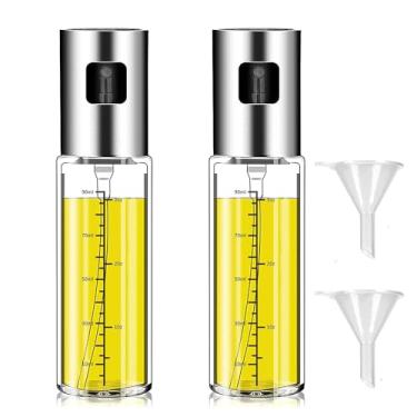 Imagem de BOLTJOY Spray de óleo, garrafa de vidro de 100 ml com spray contínuo para cozinhar, saladas, churrasco, assar, fritadeiras a ar, dispensador de cozinha com controle de porções