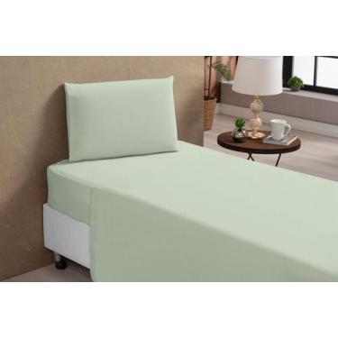 Imagem de Jogo De Lençol Solteiro 3 Peças Percal 100% Algodão - Jire Bordados, V