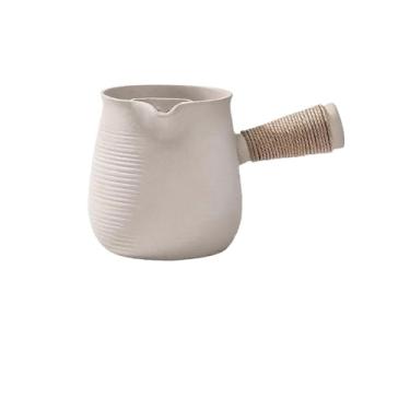 Imagem de Panela pequena de cozinha para ferver leite fervente, potes e potes de cerâmica, acessórios domésticos, utensílios de cozinha ao ar livre, pote de leite (branco)