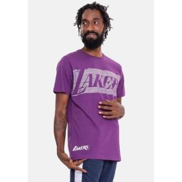 Imagem de Camiseta NBA Eletric Lines Los Angeles Lakers Masculino-Masculino