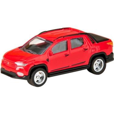Imagem de Miniatura Fiat Strada Cks 1:64 Pneus De Borracha, Vermelho