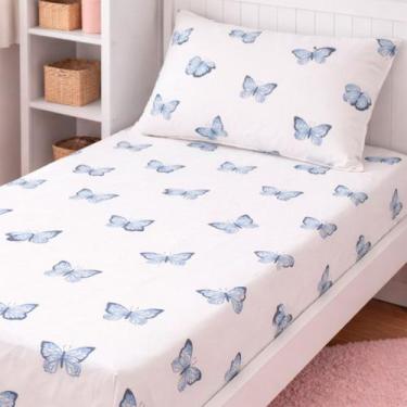 Imagem de Jogo De Lençol Cama Box Solteiro Com Elástico Essencialle - Marina Enx