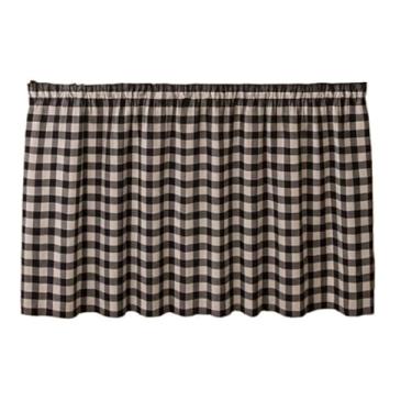 Imagem de Cortina de Pia 1,40 x 0,80 Xadrez Oxford - Charme e Praticidade Decoração Clássica para Cozinha(bege)