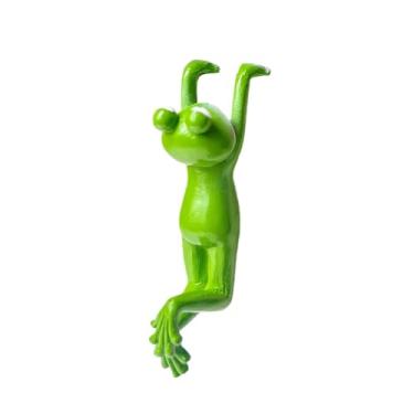 Imagem de Whtkoph Estatueta de Sapo para Abraçar Vasos de Flores – Decoração de Jardim Divertida E Criativa – Estátua de Sapo para Jardim, Mesa, Ou Terraço, Style C, Tamanho real