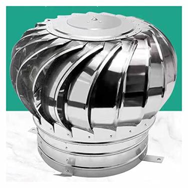 Imagem de Tampa de chaminé giratória, capô de chaminé de aço inoxidável, exaustor para lareira multiuso, tampa de ventilação rotativa não alimentada, capa de proteção de pássaros