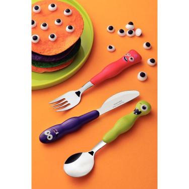Imagem de Jogo de Talheres Infantil Tramontina Lirous Colorido 03 Peças