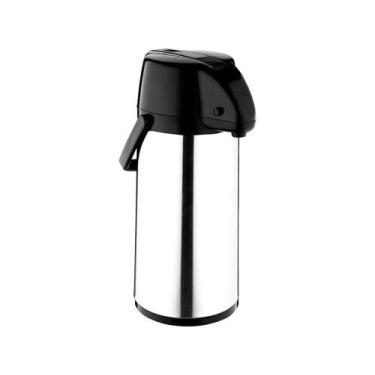 Imagem de Garrafa Térmica Inox 2,5L Soprano - Exclusiva, 2,5L, Preto e Inox
