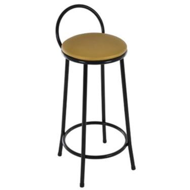 Imagem de Banqueta Alta com arco Linha Banqueta para Escritório Amarelo