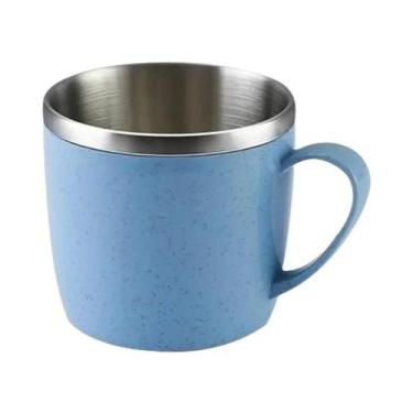 Imagem de Copo De Água Pequeno Em Aço Inoxidável Anti-Calor E Anti-Queda Com Ele