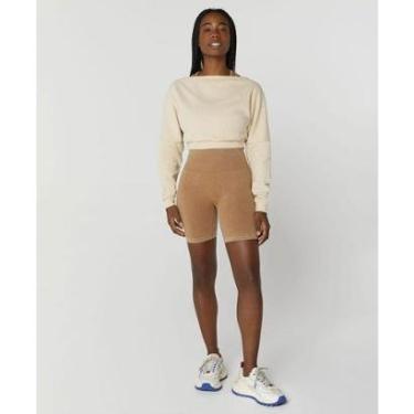 Imagem de Cropped Alto Giro Mlonga Casual Nude Cre-Feminino