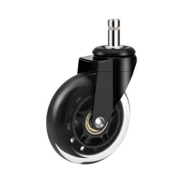 Imagem de Rodízios Giratórios De Borracha Macia De 3 Polegadas Para Cadeira De E