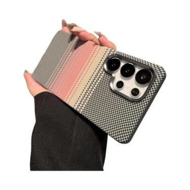 Imagem de Capa Magnética Magsafe De Plástico Com Textura De Fibra De Carbono E A