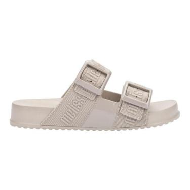 Imagem de Sandália Melissa Cozy Slide M-Lover Ajustável Feminino Bege, Tan, 37